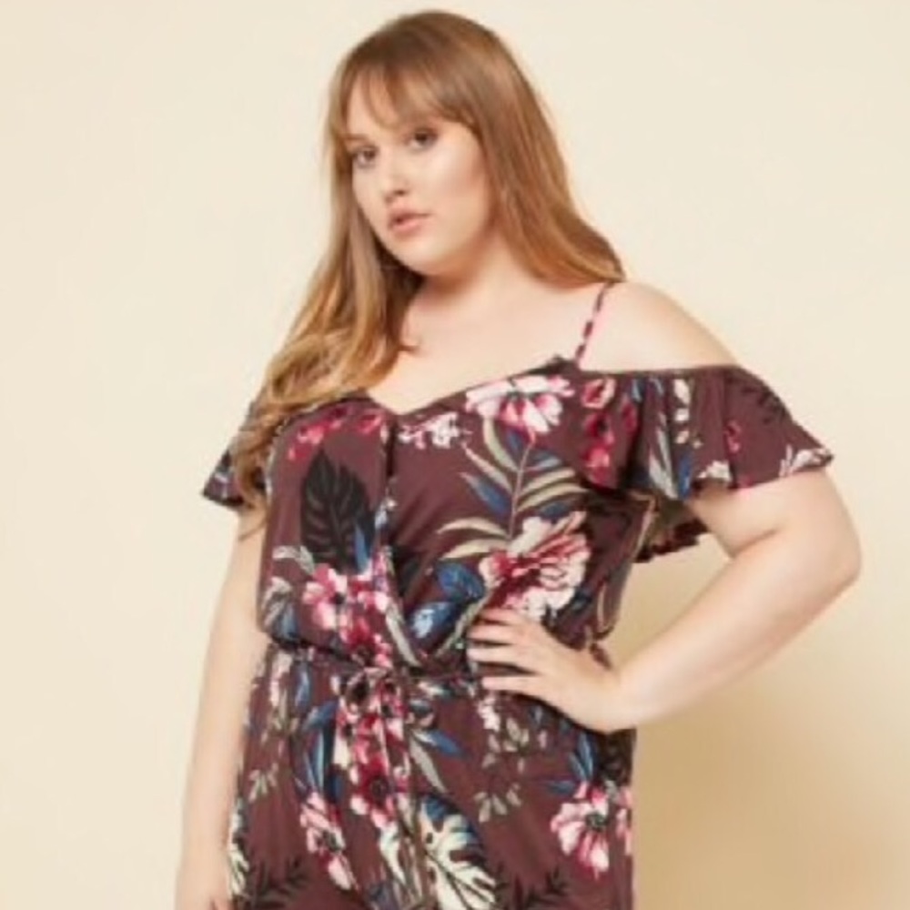 2x COLD SHOULDER JUMPSUIT